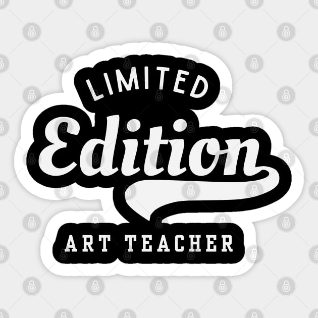 Limited Edition Art Teacher Sticker by Stylecombinator